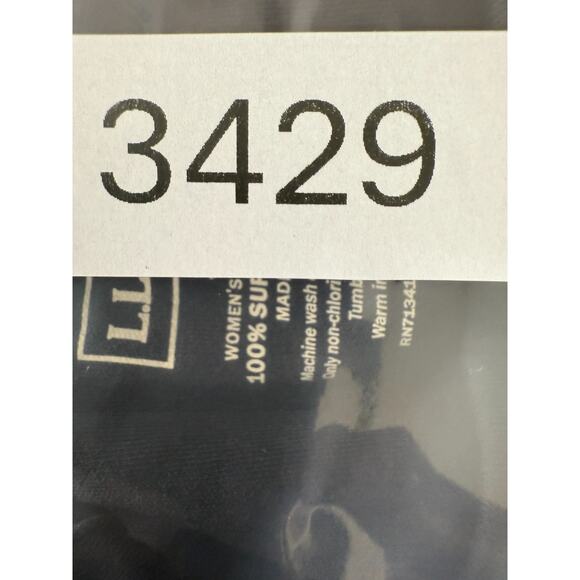 LL Bean Plus Size 3X Supima Cotton Casual Top Black Sleeveless Pullover - Picture 6 of 6